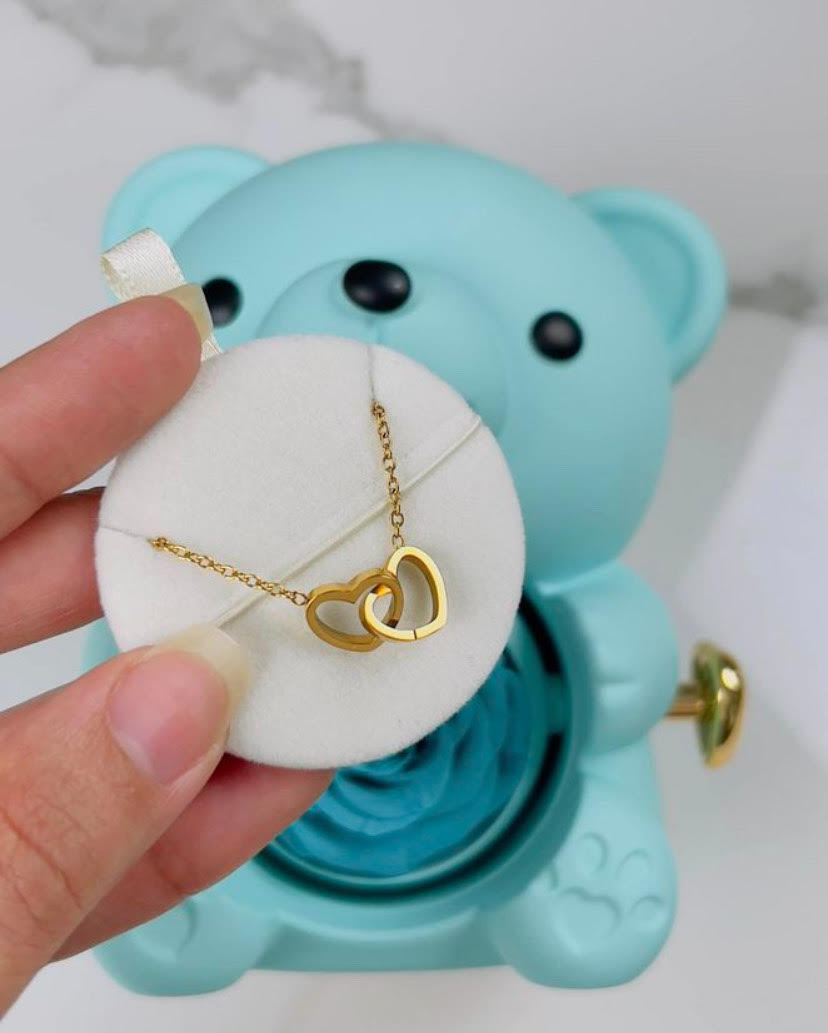 Eternal Bear & Personalized Necklace